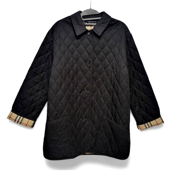 Burberry London Quilted Barn Jacket Nova Check Lining - Picture 16 of 16